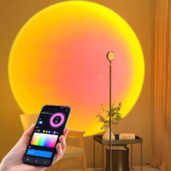 Floor-to-ceiling sunset light