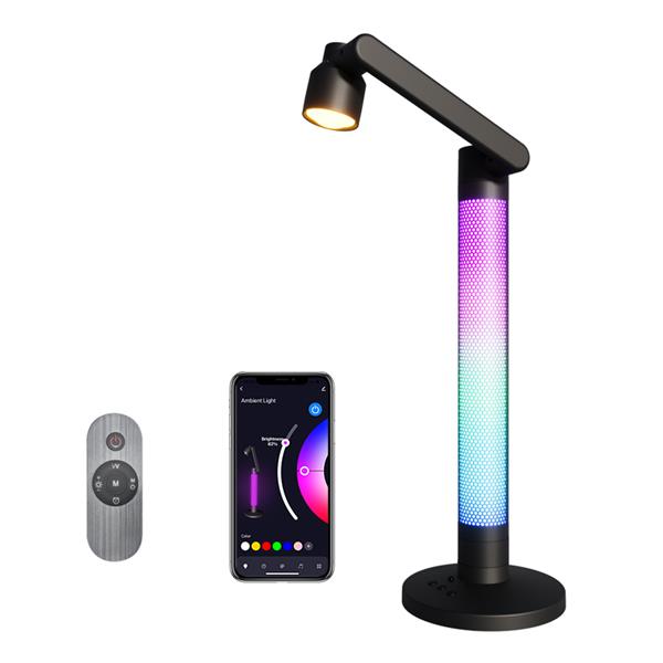 A long-style ambient desk lamp